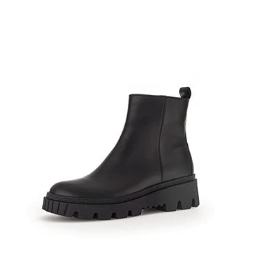 Gabor Damen Biker Boots, Frauen Stiefeletten,Wechselfußbett,Best Fitting,Winterstiefeletten,Winterschuhe,warm,schwarz (schwarz),39 im Sale